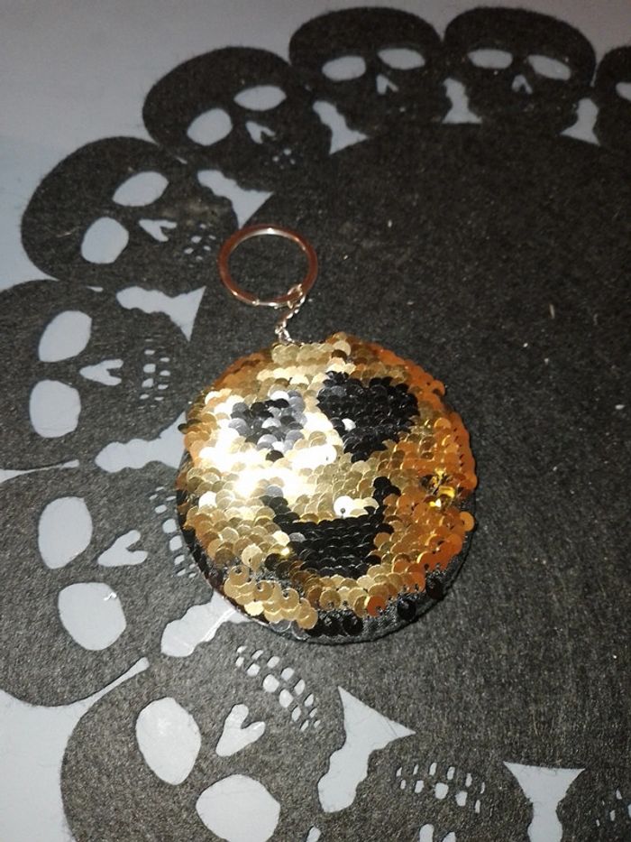 Porte clé Emoji à sequin réversible - photo numéro 2