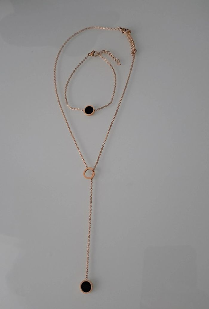 Parure collier y acier inoxydable - photo numéro 8