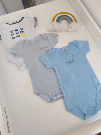 Lot bodies manches courtes petit bateau Obaibi