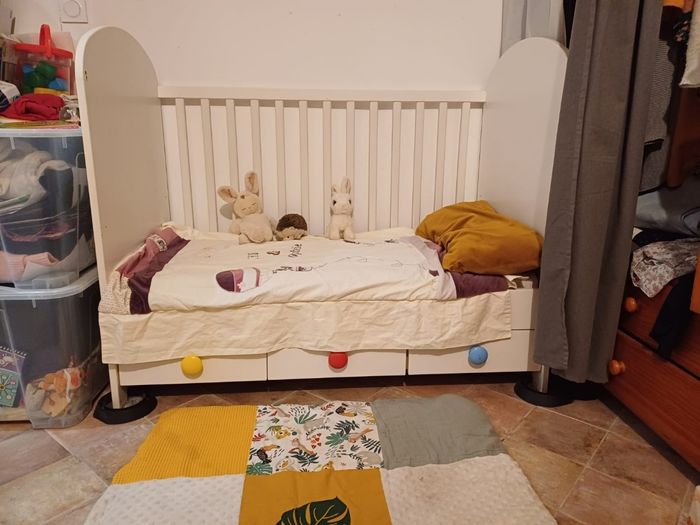 Lit bébé  évolutif de 0 à 4 ans IKEA GONATT - photo numéro 2