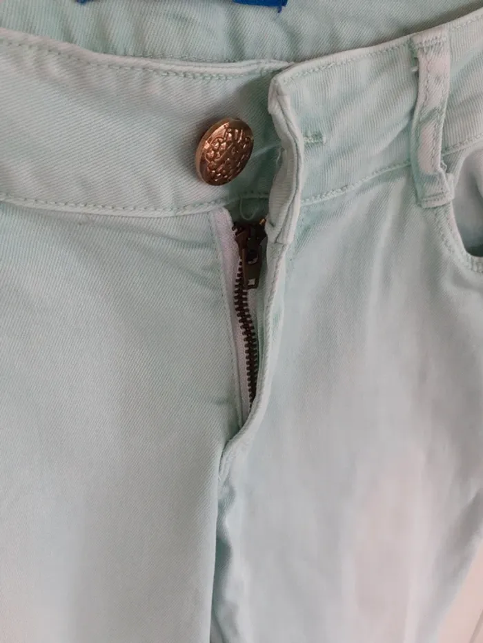 Pantalon Jeans vert - photo numéro 7