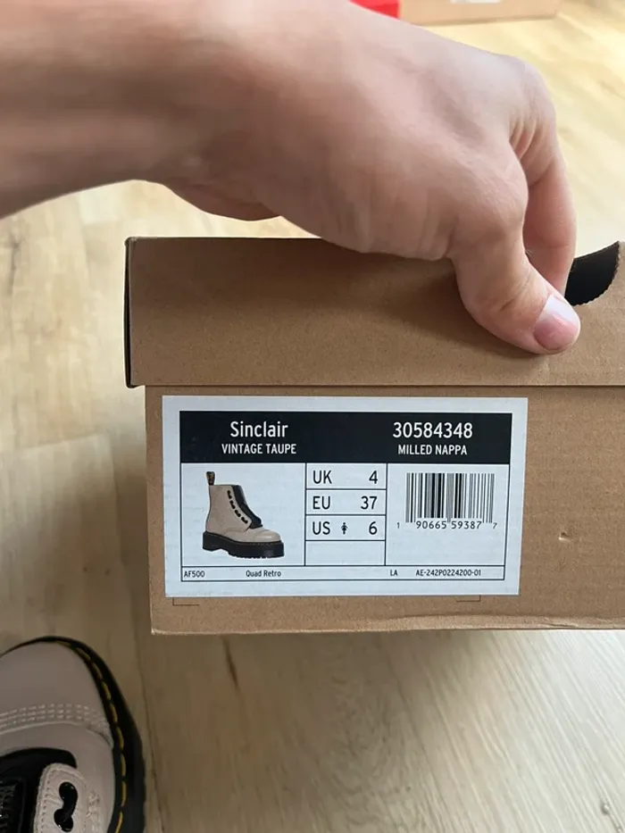 Dr Martens Sinclair Vintage Taupe Taille 37 - photo numéro 6