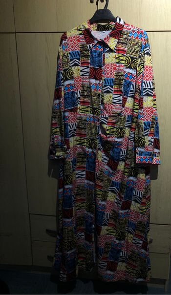 Chemise robe à motifs
