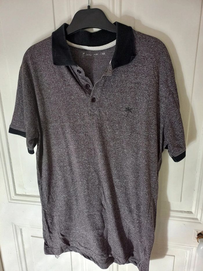Polo garçon Blog by Gémo – Gris chiné – Taille 16 ans