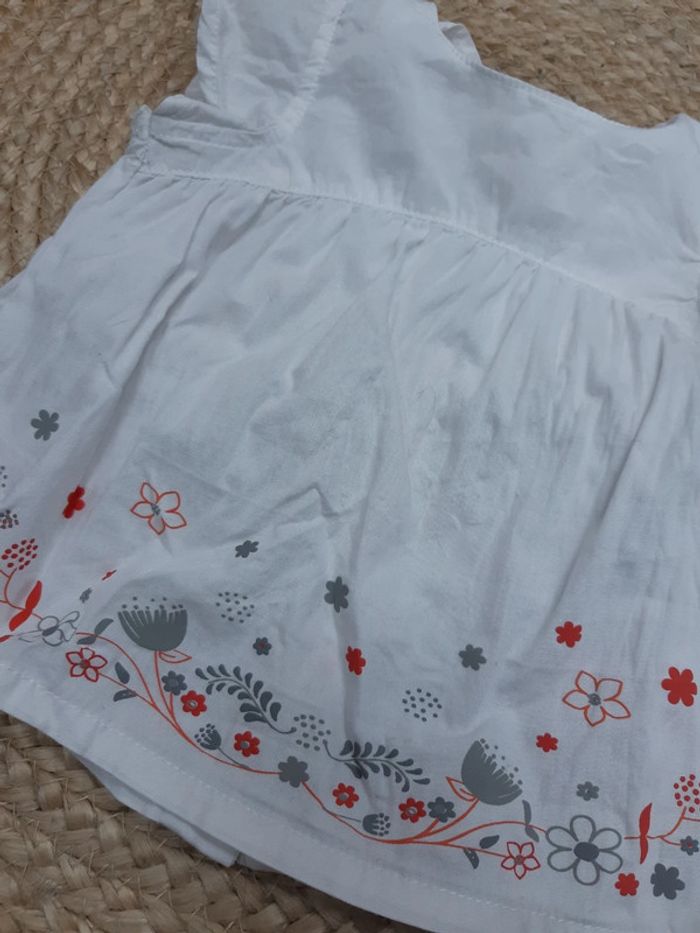 Tenue blouse manches courtes et short Vertbaudet 6 mois - photo numéro 3