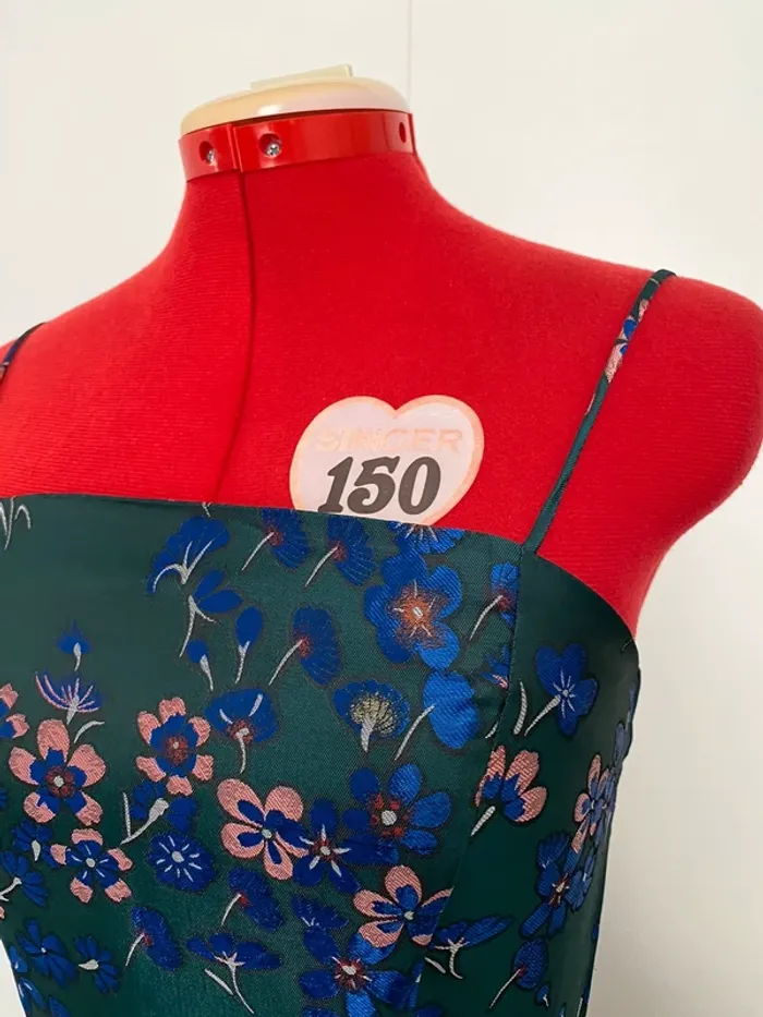 Robe imprimée fleurie vert émeraude Pimkie - photo numéro 3