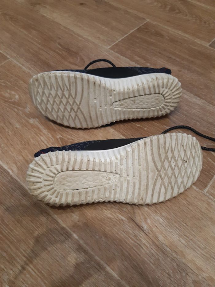 Baskets femme bleu et kaki - photo numéro 2