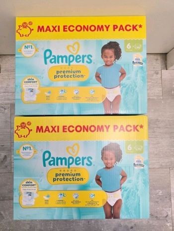 🍼 Pampers Premium Protection – Taille 6 (13–18 kg) – Lot 2x70 couches – Neuf