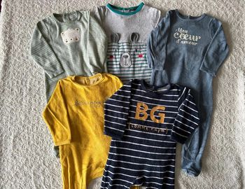Lot de 5 pyjamas T18 mois orchestra kimbaloo