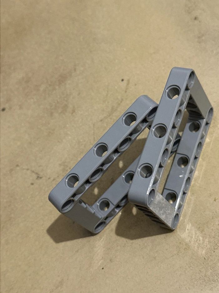 2 lego Technic, Liftarm, Modified Frame Thick 5 x 7 Open Center - photo numéro 3