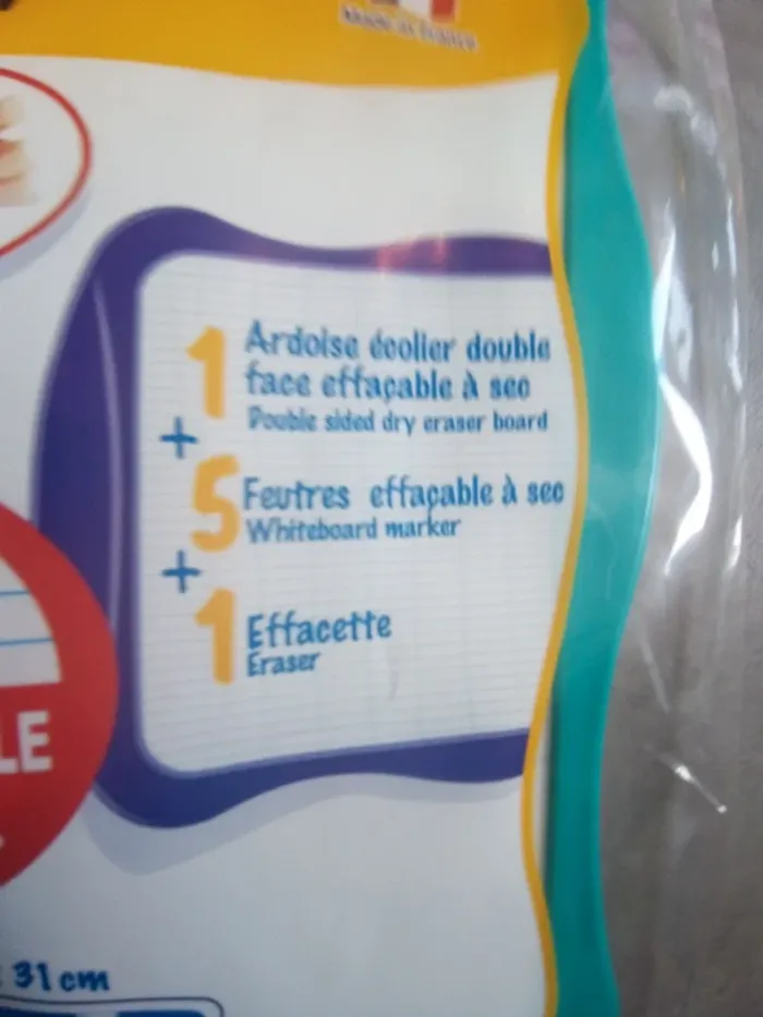 Ardoise velleda et 25 marqueurs effaceurs bic neufs - photo numéro 2