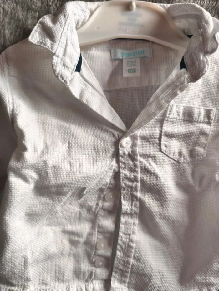 Chemise blanche obaibi 6 mois - photo numéro 4