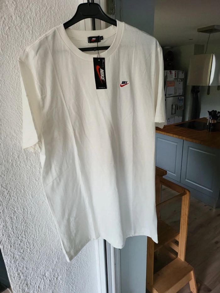 T-shirt long uni blanc Nike L - photo numéro 6