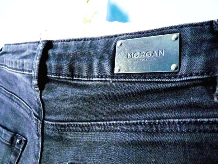 Short jean Femme Morgan XS ou 34 noir TBE taille haute - photo numéro 3
