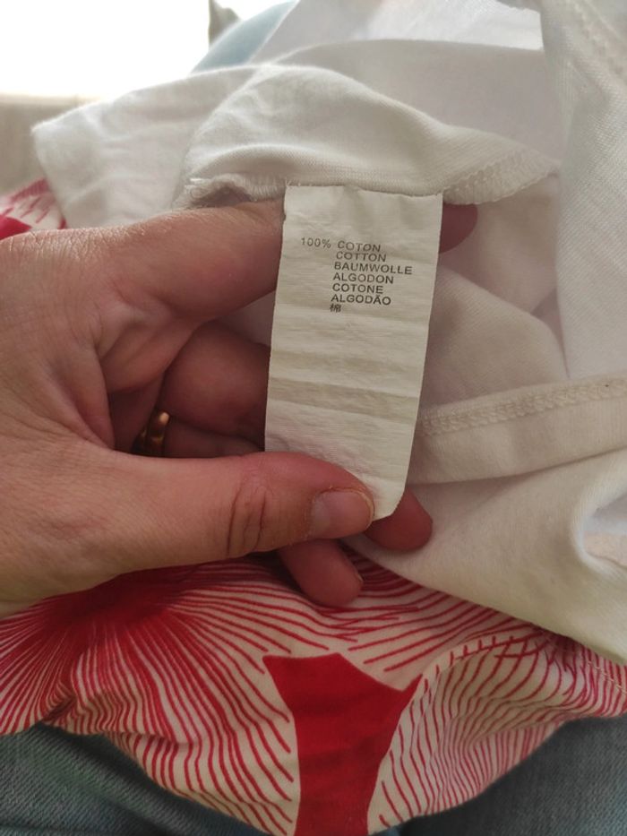 Ensemble jupe short et t-shirt Catimini rouge et blanc - photo numéro 9