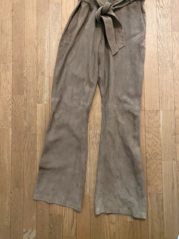 Combinaison Camelia en cuir beige Zapa taille 38 neuve avec étiquette - photo numéro 4