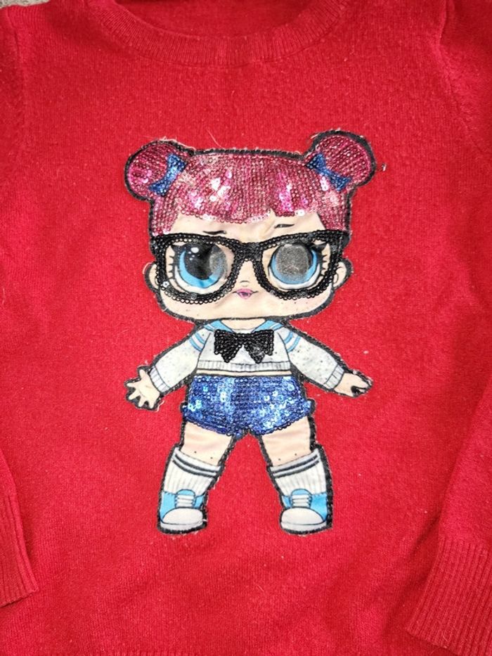 Pull fille poupée lol 3 - 4 ans - photo numéro 2