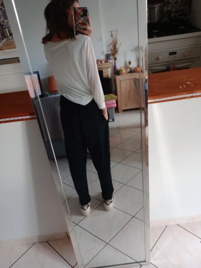 Pantalon fluide femme 40 noir c58 - photo numéro 4