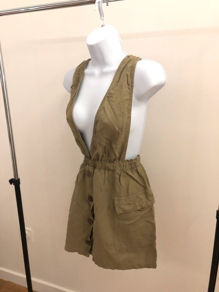 Robe salopette Kaki Zara - photo numéro 2
