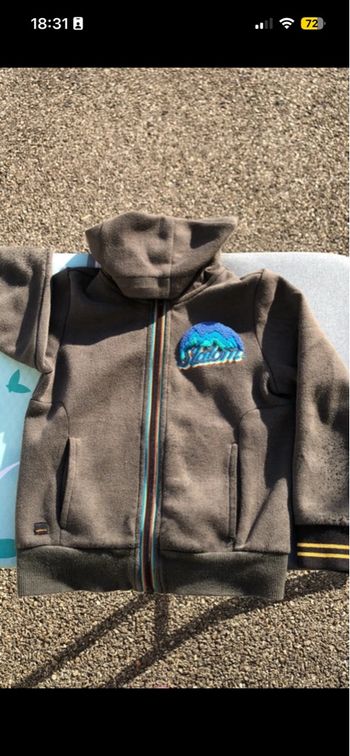 Gilet zippé garçon 5ans catimini marron chaud épais