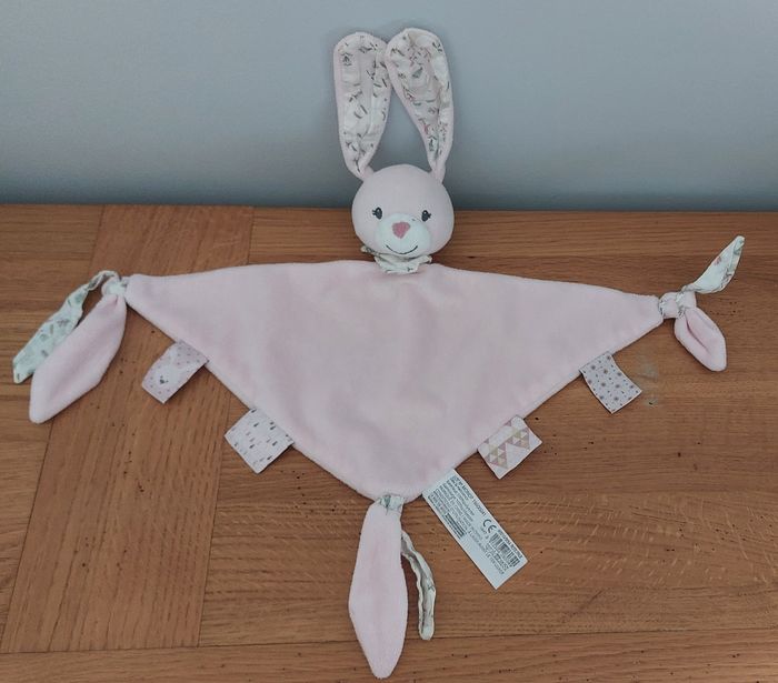 Doudou plat triangle lapin - Bout'Chou - photo numéro 1