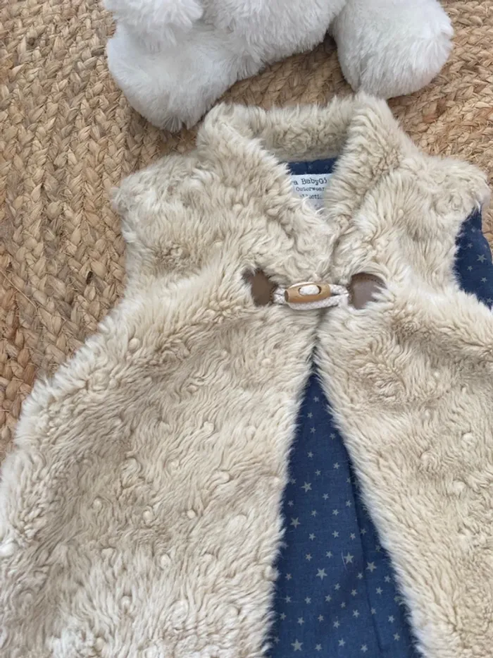 Veste sans manche moumoute - photo numéro 2