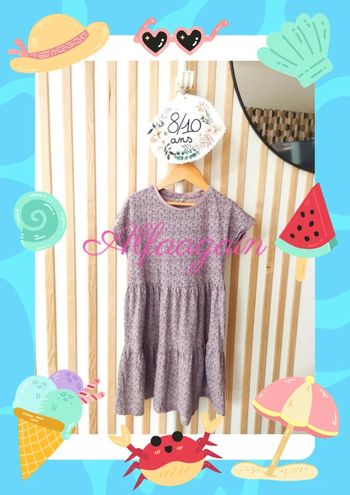 Robe violette 8/10ans
