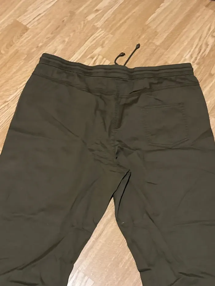 Pantalon taille 58 kaki très souple cordon à la taille - photo numéro 12