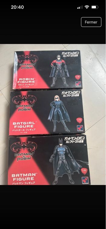 Lot de 3 figurines figurine à monter et à peindre du film Batman et Robin 