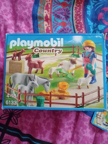 Playmobil country COMPLET 6133 Fermière avec animaux