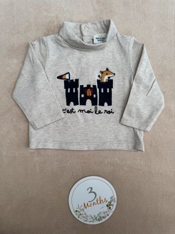 Pull col roulé • tape à l’œil • taille 3 mois