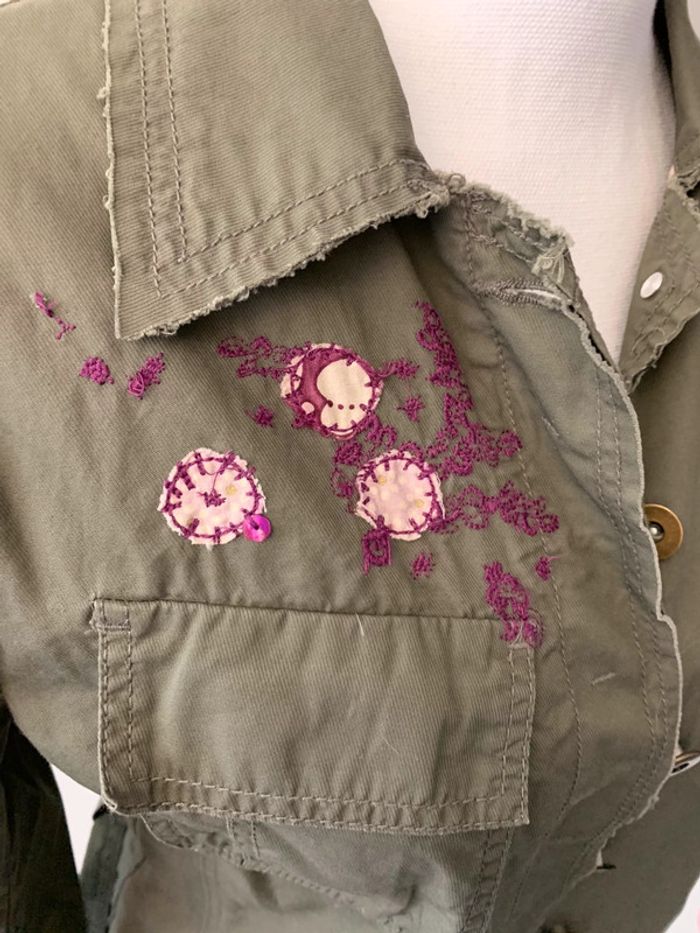 Ensemble en jean kaki IKKS T38 - photo numéro 3