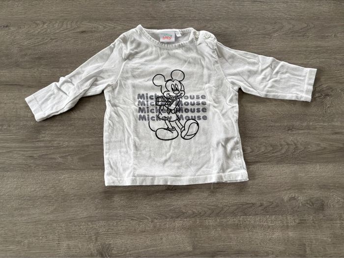 T-shirt manches longues Mickey 18 mois