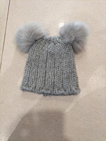 Bonnet fille 2 pompons