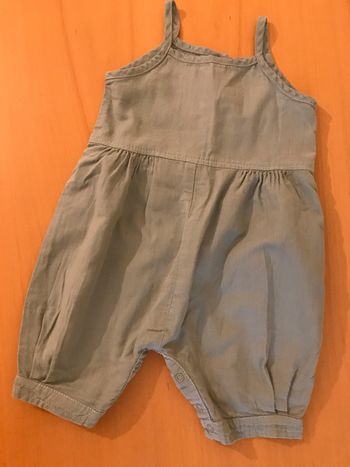 Combinaison à bretelles verte