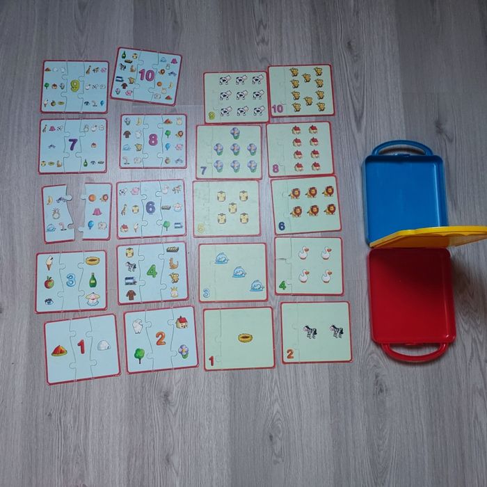 Jeux j'apprends à compter manque une piece et une piece abîmée dans boîte - photo numéro 2