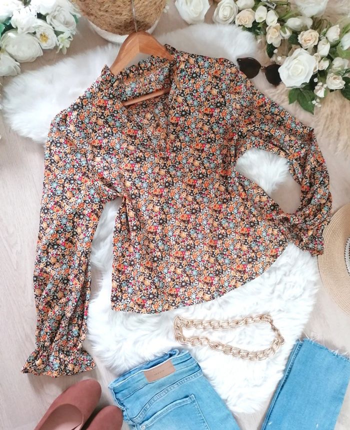 Blouse fleurie taille S