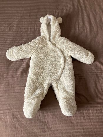 Combi pilote mixte mouton blanc taille 9 mois