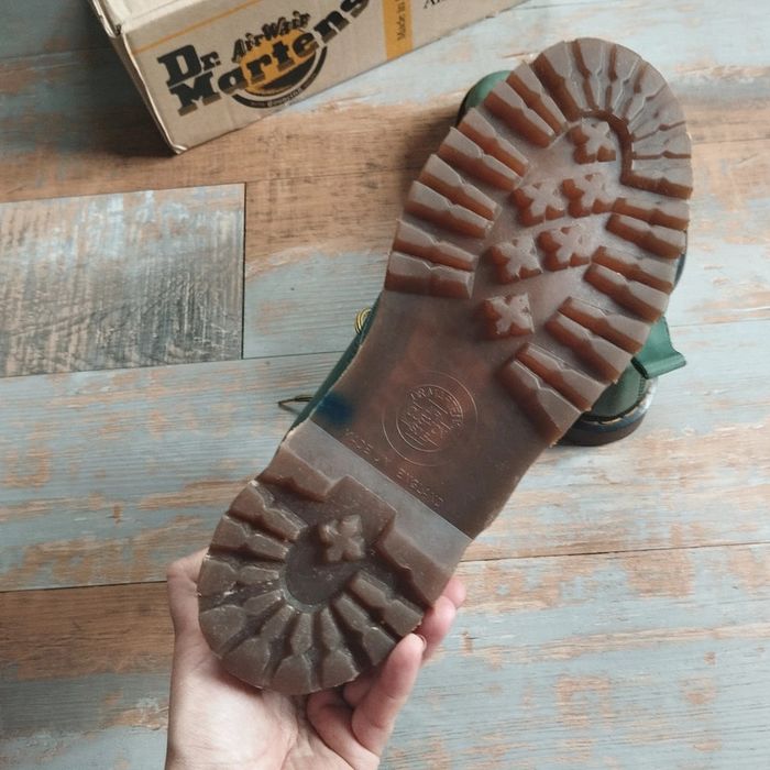 Rare Dr. Martens made in england vintage boots cuir bon état unisexe - taille UK 7.5 / EU 41.5 - photo numéro 8