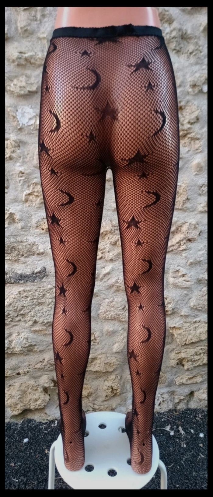 Collant résille motif fantaisie - photo numéro 3