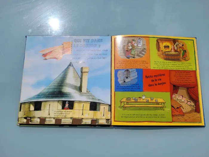 Livre animé de flaps, tirettes.. Kididoc 🛡 Les Chateaux-Forts 🐎 - photo numéro 5