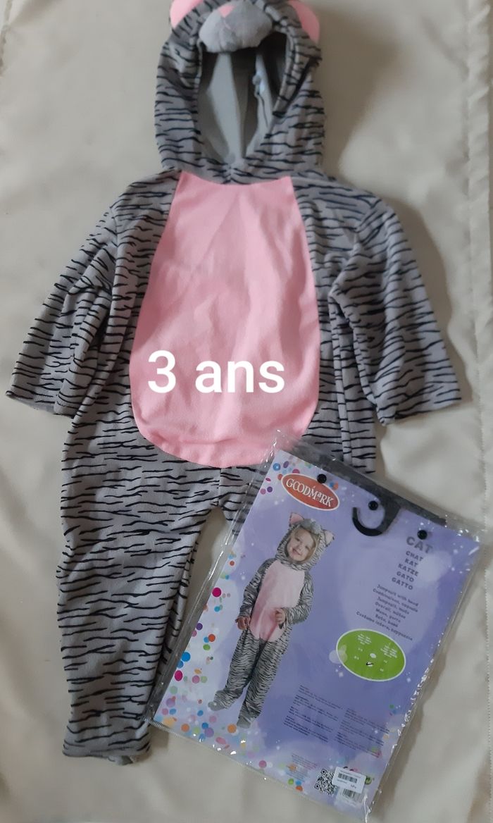 déguisement de chat fille - 3 ans - photo numéro 2