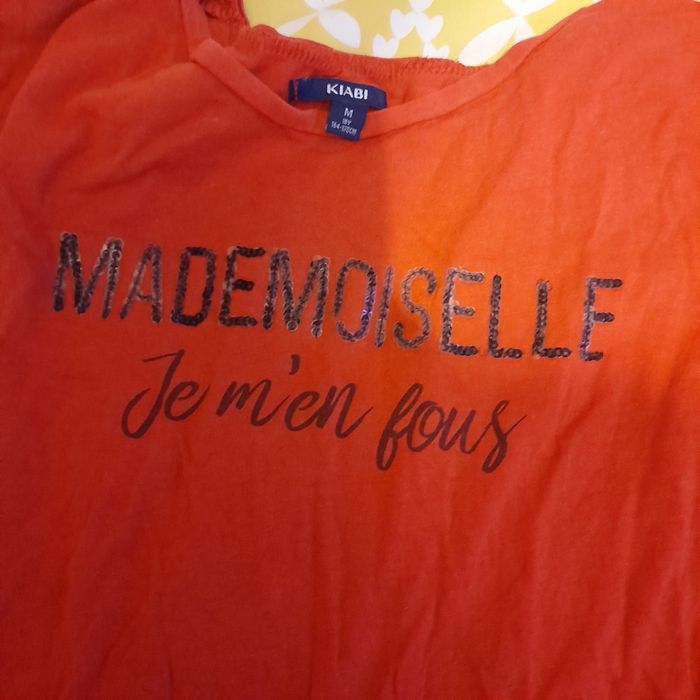 T shirt manche longue mademoiselle taille m - photo numéro 3