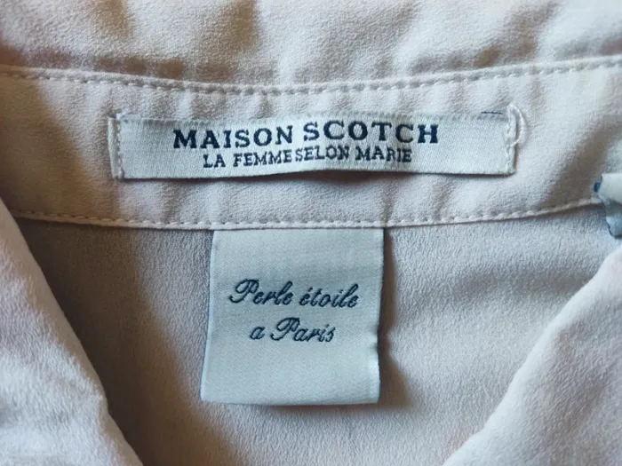 Chemise Scotch and Soda beige claire - photo numéro 3