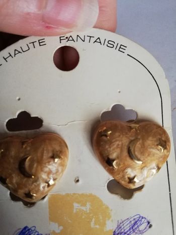 Sublissimes b o clips coeurs vintage authentique neuves