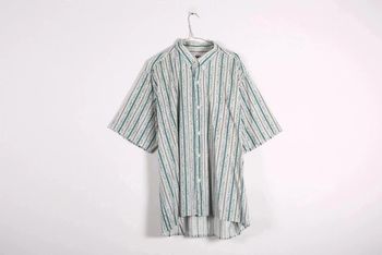 Superbe chemisette vintage 80's en coton motif liberty (#240197)