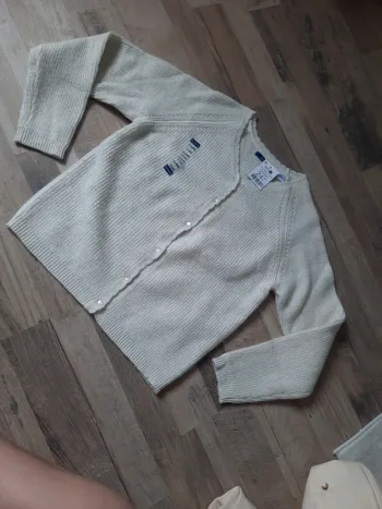 Gilet blanc à paillette neuf