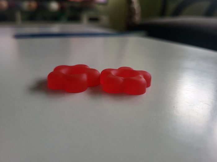 Pampilles fleurs rouges mates - photo numéro 8