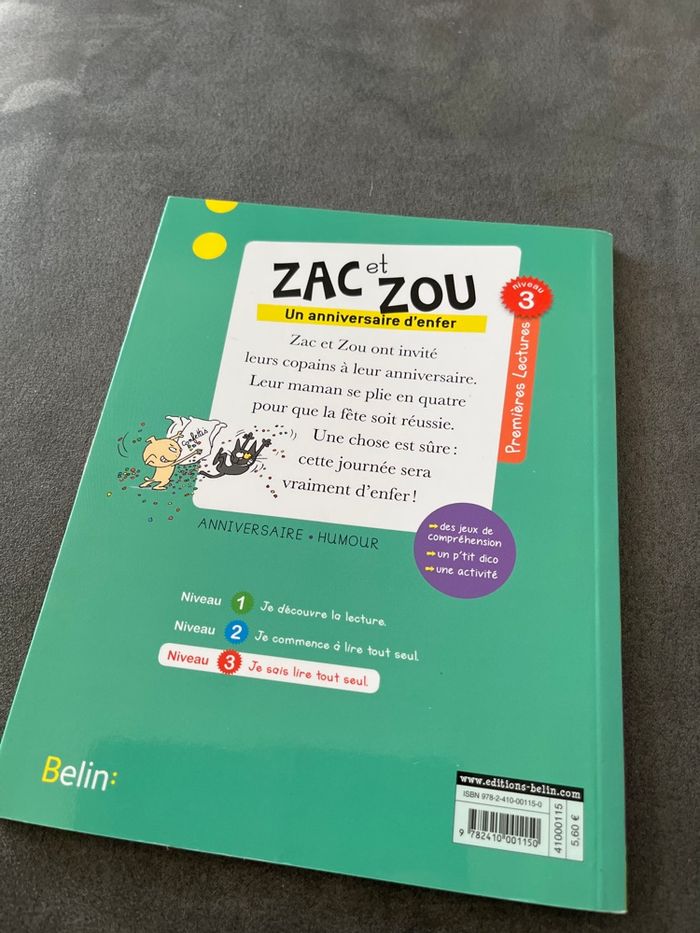 Livre premières lectures zac et zou cp ce1 - photo numéro 3
