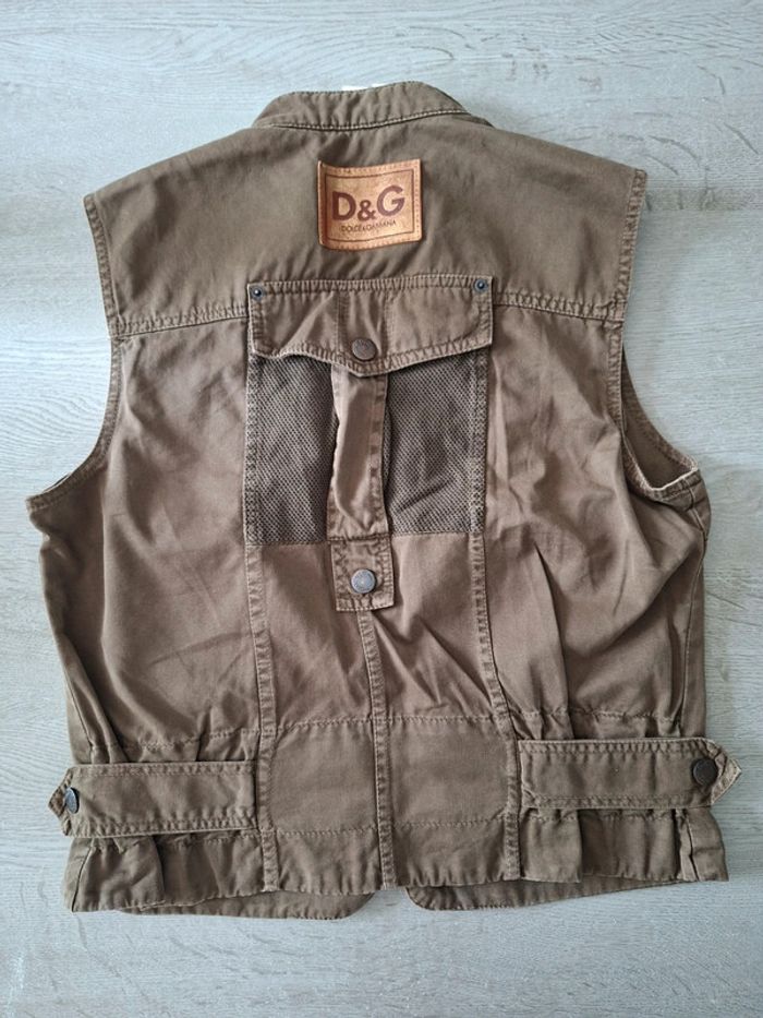 Veste Dolce & Gabbana D&G Vintage / Taille M / Marron - photo numéro 3